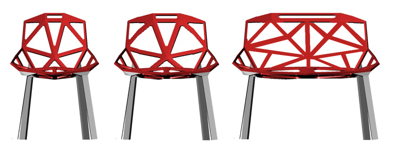 ChairOne width adjustment diagram