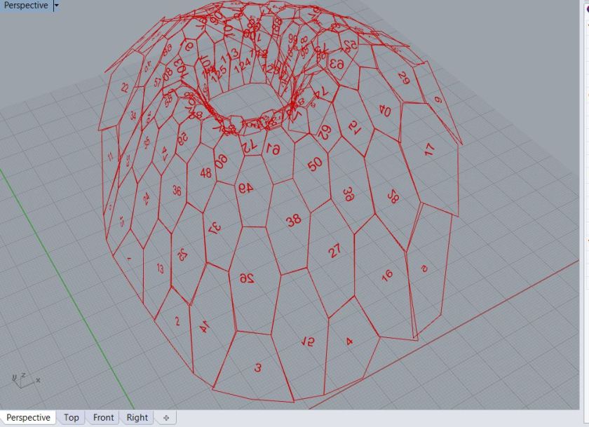 labeled surfaces on structure