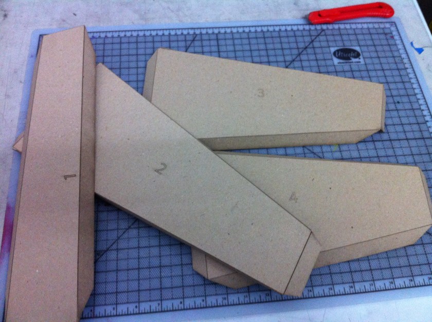 the solid bottom pieces of our model