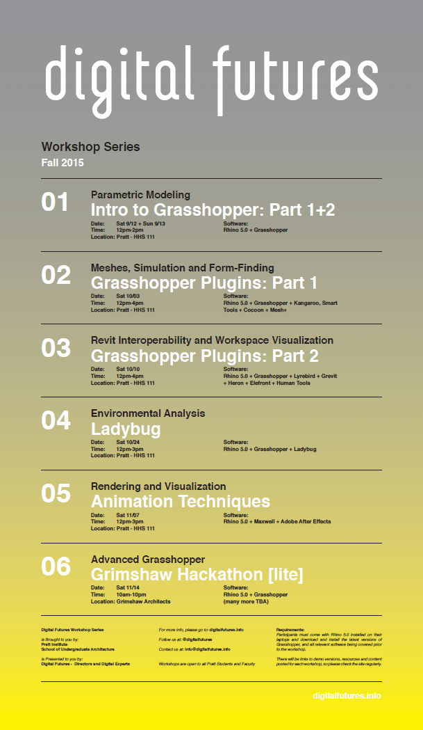 Digital Futures workshops – Fall&nbsp;2015